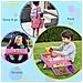 Rosa Auto Gioca Vassoio Per I Bambini Snack Play Vassoio Viaggio Dry Erase Top 16 Tasche In Rete Della Sede Del Sacchetto Dellorganizzatore Di Auto Vassoi Di Attivit Per Auto Stroller Aereo - Foto miniatura 3