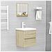 Specchio da Bagno Rovere Sonoma 40x10,5x37 cm Legno Multistrato - Foto miniatura 4