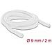 Manicotto intrecciato con chiusura automatica 2 m x 9 mm bianco - Foto miniatura 1