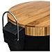 Pattumiera Da Bagno Con Copertura In Bambù - Colore Nero, 3 L - Foto miniatura 4
