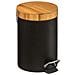 Pattumiera Da Bagno Con Copertura In Bambù - Colore Nero, 3 L - Foto miniatura 1