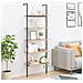 Scaffale Pendente 5 Livelli Marrone Chiaro E Nero 64x35x185 Cm - Foto miniatura 1
