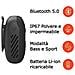 Speaker Bluetooth Wind 3S Ricaricabile Portatile con Clip per Bicicletta, Scooter e Moto IP67 Tempo di Riproduzione 5 Ore Colore Nero - Foto miniatura 3