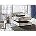 Letto Piazza E Mezza Agata, Letto Contenitore Con Rivestimento In Tessuto, 100% Made In Italy, Apertura Frontale, Con Materasso Cm 120x200 Incluso, Beige - Foto miniatura 2