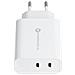 Caricabatterie Da Casa Originale Fast Dual Charging 35wpd 2x Usb-c Fino A 35w White - Foto miniatura 2