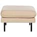 Pouf Velluto Beige 70 X 70 Cm Vinterbro - Foto miniatura 2