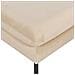 Pouf Velluto Beige 70 X 70 Cm Vinterbro - Foto miniatura 5