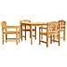 Set Da Pranzo Per Giardino 5 Pz In Legno Massello Di Teak - Foto miniatura 1