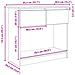 Tavolo Consolle con Cassetti Bianco 85,5x38,5x74,5 cm - Foto miniatura 3