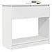 Tavolo Consolle con Cassetti Bianco 85,5x38,5x74,5 cm - Foto miniatura 5