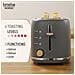 Ta1166gry Nordic Tostapane A Fessura Larga A 2 Fette, 6 Livelli Di Tostatura, Pinze 870w Grigio - Foto miniatura 3
