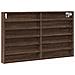 Armadietto Vetrina Rovere Marrone 100x8,5x58 Legno Multistrato - Foto miniatura 2