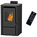 Stufa A Pellet Ad Aria Anita Da 7,6 Kw Sannover Nera - Foto miniatura 1