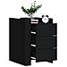 Lusso Casadino -  Comodino Nero 45x50x65 Cm In Legno Multistrato - Foto miniatura 8