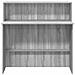 Banco Reception Grigio Sonoma 100x50x103,5 cm Legno Multistrato - Foto miniatura 5