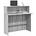 Banco Reception Grigio Sonoma 100x50x103,5 cm Legno Multistrato - Foto miniatura 2
