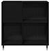 Armadietto per Dischi Nero Rovere 84,5x38x89 cm Legno Ingegnerizzato - Foto miniatura 6