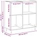 Armadietto per Dischi Nero Rovere 84,5x38x89 cm Legno Ingegnerizzato - Foto miniatura 9