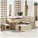 Set Divano da Giardino 8 pcs Beige e Crema 100 x 100 x 71 cm - Foto miniatura 2