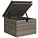 Set Divano da Giardino con cuscino 6 pcs Grigio Poly Rattan - Foto miniatura 9