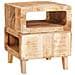 Tavoli da Fine Marrone 40 x 40 x 49 cm legno massello di mango - Foto miniatura 3