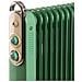 Linea Vintage 8252 Radiatore a olio Vintage, 11 elementi riscaldanti, 2500W, 3 livelli di potenza, Maniglia e ruote per facile trasporto, Verde - Foto miniatura 3