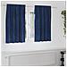 Tende con tende 2 pcs Blu scuro 140 x 140 cm Velluto - Foto miniatura 2