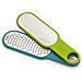 Set Due Grattugie Duo Lame In Acciaio Inox Manico Con Clip Compatta Ideale Per Formaggi Duri E Agrumi Colori Blu E Verde - Foto miniatura 1