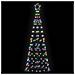 Albero di Natale LED con 390 LED Multicolore 250 cm Ferro - Foto miniatura 4