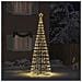 Albero di Natale LED con 800 LED Bianco caldo 400 cm Ferro - Foto miniatura 2