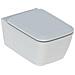 Wc Sospeso   Serie Icon Square Rimfree - Bianco Con Sedile Avvolgente Rallentato A Magazzino - Foto miniatura 1