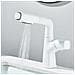 Rubinetto per lavabo da bagno, Blackswan, tipo M350, modello sollevabile bianco, con due modalità, misura 24 cm - Foto miniatura 2