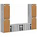 Set mobile TV 6 pcs Grigio Sonoma Legno multistrato - Foto miniatura 8