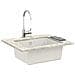 Lavello Bianco 530 x 460 mm 80% Quarzo e 20% Resina - Foto miniatura 2