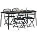 Set di Mobili da Esterno 5 pcs Antracite Ferro e Acciaio - Foto miniatura 3