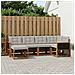 Set di divani da esterno 6 pcs Naturale e Grigio Chiaro - Foto miniatura 2