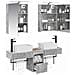 Set di Armadi da Bagno 5 pcs Grigio Cemento 50 x 14,5 x 70 cm - Foto miniatura 3