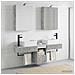 Set di Armadi da Bagno 5 pcs Grigio Cemento 50 x 14,5 x 70 cm - Foto miniatura 4