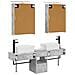Set di Armadi da Bagno 5 pcs Grigio Cemento 50 x 14,5 x 70 cm - Foto miniatura 8