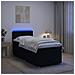 Letto box spring con materasso Nero 90 x 200 cm Tessuto - Foto miniatura 4