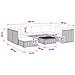 9 pz Set Lounge in Rattan con Cuscini GENDT Rattan naturale - Foto miniatura 5