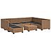 9 pz Set Lounge in Rattan con Cuscini GENDT Rattan naturale - Foto miniatura 8