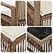 Set Divano da Giardino 4 pz Beige e Bianco Crema polyrattan - Foto miniatura 3