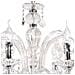 I-246/00900 - Lampadario classico in cristallo a otto bracci con sristalli decorativi 40 watt E14 - Foto miniatura 4