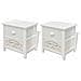 Comodini Francesi 2 Pezzi Shabby Chic In Legno - Foto miniatura 2