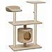 Albero Per Gatti Con Tiragraffi In Sisal 95 Cm Beige - Foto miniatura 2