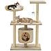 Albero Per Gatti Con Tiragraffi In Sisal 95 Cm Beige - Foto miniatura 1