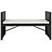 Set Divani Da Giardino 5 Pz Con Cuscini In Polyrattan Nero - Foto miniatura 8