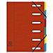 Classificatore 6 Divisori - 24,5x32 Cm Rosso 55065e - Foto miniatura 1