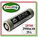 Batteria 20700 Pila Ricaricabile Litio 2950mah 25a Di Scarico Polo Piatto Non Protetta Li-ion Lithium Vape - Foto miniatura 1